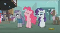Size: 1596x885 | Tagged: safe, screencap, colton john, levon song, maud pie, pinkie pie, rarity, silver berry, suri polomare, winning goal, g4, the gift of the maud pie, discovery family logo, female, male