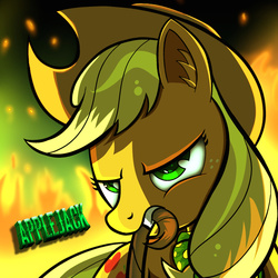 Size: 1200x1200 | Tagged: safe, artist:swordflash4, applejack, g4, female, macroschism, solo