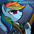 Size: 1400x1400 | Tagged: safe, artist:swordflash4, rainbow dash, g4, female, macroschism, solo