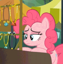 Size: 480x485 | Tagged: source needed, safe, screencap, pinkie pie, earth pony, pony, g4, season 6, the gift of the maud pie, animated, behaving like a cat, cropped, female, gif, loop, mare, sad, solo