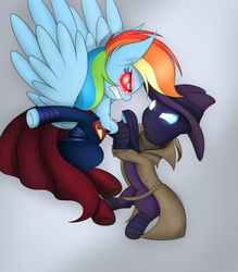 Size: 1400x1600 | Tagged: safe, artist:php66, mare do well, rainbow dash, g4, male, superman, supermare
