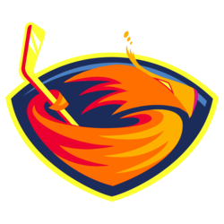 Size: 1238x1238 | Tagged: safe, artist:lyraheartstrngs, philomena, phoenix, g4, atlanta thrashers, logo, logo parody, nhl, parody