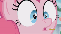 Size: 400x225 | Tagged: safe, screencap, pinkie pie, earth pony, pony, g4, season 6, the gift of the maud pie, animated, discovery family logo, female, gif, mare, panic attack, panicking, solo