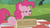 Size: 1920x1080 | Tagged: safe, screencap, pinkie pie, g4, the gift of the maud pie, ahegao, discovery family logo, great moments in animation, long tongue, open mouth, present, tongue out