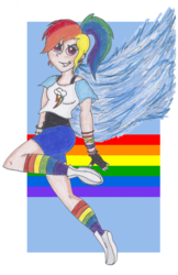 Size: 2274x3508 | Tagged: safe, artist:thegirlonxboxlive, rainbow dash, human, g4, female, high res, humanized, simple background, solo, transparent background, winged humanization