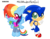 Size: 743x580 | Tagged: safe, artist:polishhedgiefangirl, rainbow dash, semi-anthro, g4, chibi, crossover, male, sonic the hedgehog, sonic the hedgehog (series)