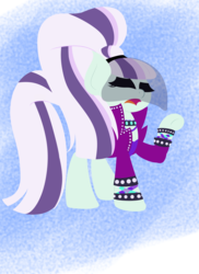 Size: 2552x3496 | Tagged: safe, artist:finnanon, coloratura, g4, the mane attraction, countess coloratura, female, high res, lineless, razzle dazzle, solo