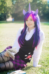 Size: 427x640 | Tagged: safe, twilight sparkle, human, g4, clothes, cosplay, costume, irl, irl human, photo, solo