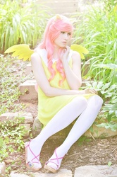 Size: 653x986 | Tagged: safe, artist:ithili3n, fluttershy, human, g4, clothes, cosplay, costume, irl, irl human, photo, solo