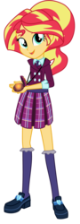 Size: 1794x5000 | Tagged: safe, artist:sparx24488, sunset shimmer, equestria girls, g4, alternate universe, clothes, crystal prep academy uniform, female, school uniform, solo, this will end in tears and/or death