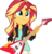 Size: 3354x3470 | Tagged: safe, artist:keronianniroro, sunset shimmer, equestria girls, g4, my little pony equestria girls: friendship games, clothes, cute, electric guitar, female, guitar, high res, inkscape, leather jacket, musical instrument, rock (music), shimmerbetes, simple background, solo, sunset shredder, transparent background, vector