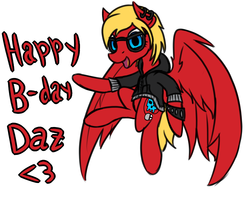 Size: 1500x1200 | Tagged: safe, artist:nekro-led, oc, oc only, oc:katie jay ewing, pegasus, pony, birthday, solo