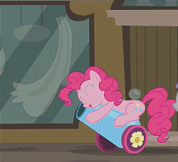 Size: 544x497 | Tagged: safe, screencap, maud pie, pinkie pie, earth pony, pony, g4, the gift of the maud pie, animated, female, party cannon, perfect loop, sentimental value, stroking