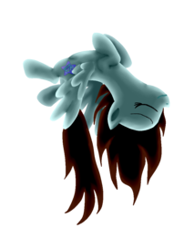 Size: 790x976 | Tagged: safe, artist:linormusicbeatpone, oc, oc only, oc:linormusicbeat, eyes closed, flying, ponysona, solo, upside down