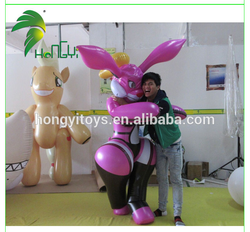 Size: 627x581 | Tagged: safe, applejack, human, rabbit, g4, bootleg, hongyi, inflatable, irl, irl human, photo