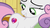 Size: 614x346 | Tagged: safe, screencap, sweetie belle, pony, g4, my little pony: friendship is magic, on your marks, cropped, cutie mark, cutie mark adoration, female, solo, stare, the cmc's cutie marks