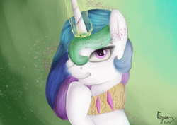 Size: 3507x2480 | Tagged: safe, artist:frozentear7, princess celestia, g4, female, high res, magic, solo