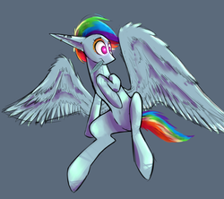 Size: 1024x911 | Tagged: safe, artist:catanddogsoup, rainbow dash, g4, eyebrow piercing, female, piercing, preening, punk, solo