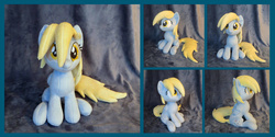 Size: 4909x2455 | Tagged: safe, artist:fireflytwinkletoes, derpy hooves, pegasus, pony, g4, cute, derpabetes, female, irl, mare, photo, plushie, solo
