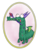 Size: 2202x2803 | Tagged: safe, artist:123turtleshell, crackle, dragon, g4, gauntlet of fire, bloodstone scepter, dragon lord crackle, high res, lord, mouth hold, smiling, solo, staff, tongue out