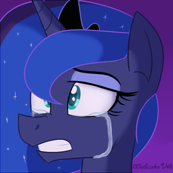 Size: 500x500 | Tagged: dead source, safe, artist:wubcakeva, princess luna, g4, crying, female, solo