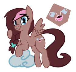 Size: 1095x1028 | Tagged: safe, artist:moronsonofboron, oc, oc only, cloud, coffee, coffee creamer, cutie mark