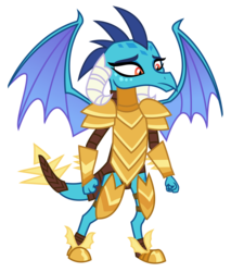 Size: 2028x2375 | Tagged: safe, artist:sketchmcreations, princess ember, dragon, g4, gauntlet of fire, armor, dragon armor, dragoness, female, high res, inkscape, simple background, solo, transparent background, vector