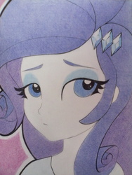 Size: 1024x1365 | Tagged: safe, artist:souladdicted, part of a set, rarity, equestria girls, g4, bust, female, portrait, sketch, solo, traditional art