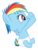 Size: 2303x3000 | Tagged: safe, artist:sollace, rainbow dash, pony, g4, baby, baby pony, cute, diaper, female, filly, filly rainbow dash, foal, high res, show accurate, simple background, sitting, solo, transparent background, vector, younger