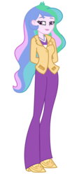 Size: 2400x5300 | Tagged: dead source, safe, artist:razethebeast, princess celestia, principal celestia, human, equestria girls, g4, arm behind back, canterlot high, clothes, female, flash puppet, hand behind back, hands behind back, simple background, solo, transparent background, vector