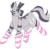 Size: 1303x1265 | Tagged: safe, artist:windows10, oc, oc only, oc:zebra north, zebra, clothes, femboy, happy, male, playful, socks, solo, stallion, striped socks, zebra femboy, zebra oc