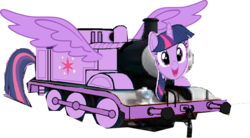 Size: 640x352 | Tagged: safe, edit, twilight sparkle, alicorn, pony, g4, 1000 hours in ms paint, female, hype train, inanimate tf, mare, mlp hype train locomotive, ms paint, not salmon, pooh's adventures, pooh's adventures wiki, thomas the tank engine, train, trainified, transformation, twilight sparkle (alicorn), wat, what has science done, wikia