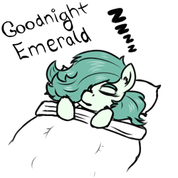 Size: 1500x1500 | Tagged: safe, artist:hipsanon, oc, oc only, oc:emerald jewel, colt quest, blanket, colt, eyes closed, foal, male, sleeping, zzz