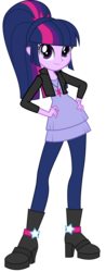 Size: 1968x5000 | Tagged: safe, artist:sparx24488, twilight sparkle, equestria girls, g4, alternate universe, female, simple background, solo, transparent background, vector