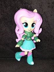 Size: 405x545 | Tagged: safe, fluttershy, equestria girls, g4, breasts, busty fluttershy, clothes, customized toy, doll, equestria girls minis, female, irl, photo, skirt, sweater, sweatershy, toy, wip