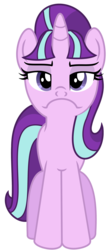 Size: 1661x3778 | Tagged: safe, artist:partypievt, edit, vector edit, starlight glimmer, g4, :c, faic, female, frown, inverted mouth, simple background, smug, smuglight glimmer, solo, transparent background, vector