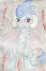 Size: 696x1074 | Tagged: safe, artist:slightlyshade, princess ember, dragon, g4, gauntlet of fire, female, solo, traditional art