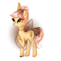Size: 1000x1000 | Tagged: safe, artist:yuntaoxd, oc, oc only, bracelet, food, hair bun, ice cream, necklace, pink hair, pink mane, simple background, transparent background, waffle