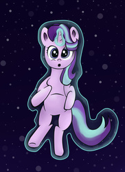 Size: 1700x2338 | Tagged: safe, artist:php100, starlight glimmer, g4, female, levitation, magic, self-levitation, solo, space, telekinesis