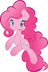 Size: 737x1106 | Tagged: safe, artist:brsajo, artist:gummigator, pinkie pie, g4, female, happy, solo, vector, vector trace, wingding eyes