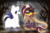 Size: 1024x683 | Tagged: safe, artist:pvrii, oc, oc only, oc:candle wick, oc:samhain, clothes, costume, nightmare night costume