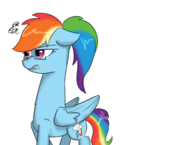 Size: 1200x1000 | Tagged: safe, artist:passigcamel, rainbow dash, pony, g4, female, glasses, long neck, simple background, solo, transparent background