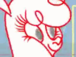 Size: 258x196 | Tagged: safe, paprika (tfh), alpaca, them's fightin' herds, animated, community related, creepy, face of mercy, female, fucking terrifying, looking at you, scary, smiling, stare, youtube link