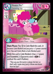 Size: 359x500 | Tagged: safe, enterplay, pinkie pie, g4, marks in time, my little pony collectible card game, ccg, filly, merchandise
