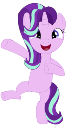 Size: 1836x3264 | Tagged: safe, artist:panzerpiel, starlight glimmer, pony, g4, bipedal, cute, female, happy, simple background, smiling, solo, transparent background