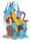 Size: 1384x2000 | Tagged: safe, artist:bluntwhiskey, princess ember, dragon, g4, gauntlet of fire, my little pony: friendship is magic, armor, chair, dragon armor, dragon lord ember, female, jarl pose, looking at you, queen, sitting, solo, throne, throne slouch