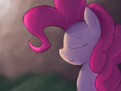 Size: 1600x1200 | Tagged: safe, artist:spontaneouspotato, pinkie pie, g4, eyes closed, female, solo