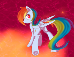 Size: 1024x793 | Tagged: safe, artist:dusthiel, rainbow dash, g4, butt, female, plot, solo, underhoof