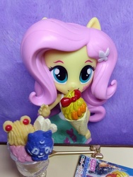 Size: 720x960 | Tagged: safe, artist:master_heart, fluttershy, equestria girls, g4, clothes, doll, equestria girls minis, irl, photo, re-ment, skirt, solo, tank top, toy