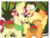 Size: 1787x1356 | Tagged: safe, artist:kaatseye, applejack, flim, oc, oc:apple cider, g4, alternate hairstyle, apple, apple tree, bandana, basket, cute, family, female, filly, food, laughing, male, next generation, offspring, older, orchard, original art, original character do not steal, parent:applejack, parent:flim, parents:flimjack, ponies riding ponies, pony hat, riding, ship:flimjack, shipping, straight, sweet apple acres, tree, walking